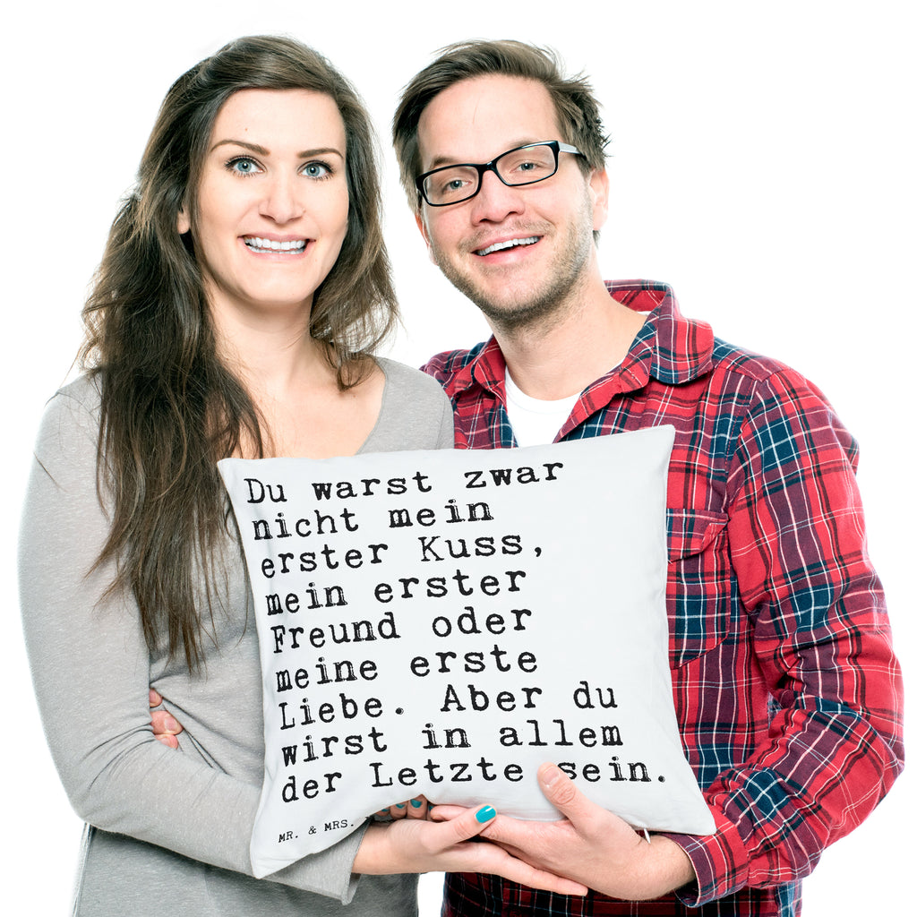 40x40 Kissen Sprüche und Zitate Du warst zwar nicht mein erster Kuss, mein erster Freund oder meine erste Liebe. Aber du wirst in allem der Letzte sein. Kissenhülle, Kopfkissen, Sofakissen, Dekokissen, Motivkissen, Spruch, Sprüche, lustig, Weisheiten, Zitate, Spruch Sprüche Weisheiten Zitate Lustig Weisheit Worte