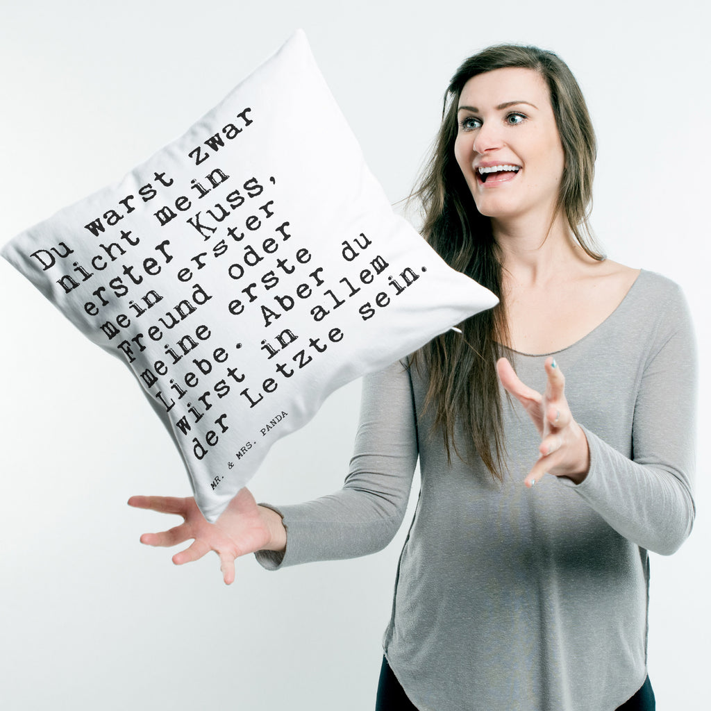 40x40 Kissen Sprüche und Zitate Du warst zwar nicht mein erster Kuss, mein erster Freund oder meine erste Liebe. Aber du wirst in allem der Letzte sein. Kissenhülle, Kopfkissen, Sofakissen, Dekokissen, Motivkissen, Spruch, Sprüche, lustig, Weisheiten, Zitate, Spruch Sprüche Weisheiten Zitate Lustig Weisheit Worte