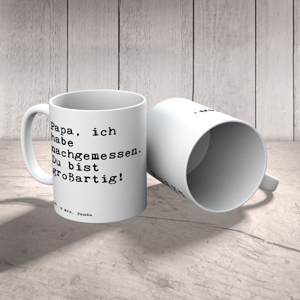 Tasse Sprüche und Zitate Papa, ich habe nachgemessen. Du bist großartig! Spruch Sprüche Weisheiten Zitate Lustig Weisheit Worte Becher, Kaffeetasse, Kaffeebecher, Tee, Frühstück, Büro Vatertag, Papa Spruch, Papa Geschenk, Geschenk Vater, Vater, Papa Geburtstag, Danke, Dankeschön, Papi Spruch, Sprüche, lustig, Weisheiten, Zitate