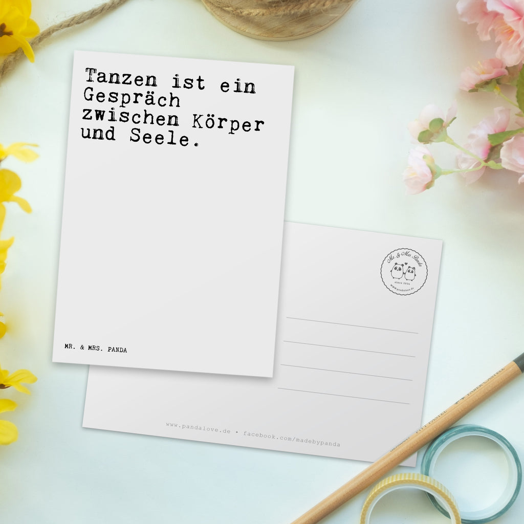 Postkarte Sprüche und Zitate Tanzen ist ein Gespräch zwischen Körper und Seele. Geschenkkarte, Grußkarte, Karte, Einladung, Ansichtskarte, Geburtstagskarte, Einladungskarte, Dankeskarte, Spruch, Sprüche, lustig, Weisheiten, Zitate, Spruch Sprüche Weisheiten Zitate Lustig Weisheit Worte