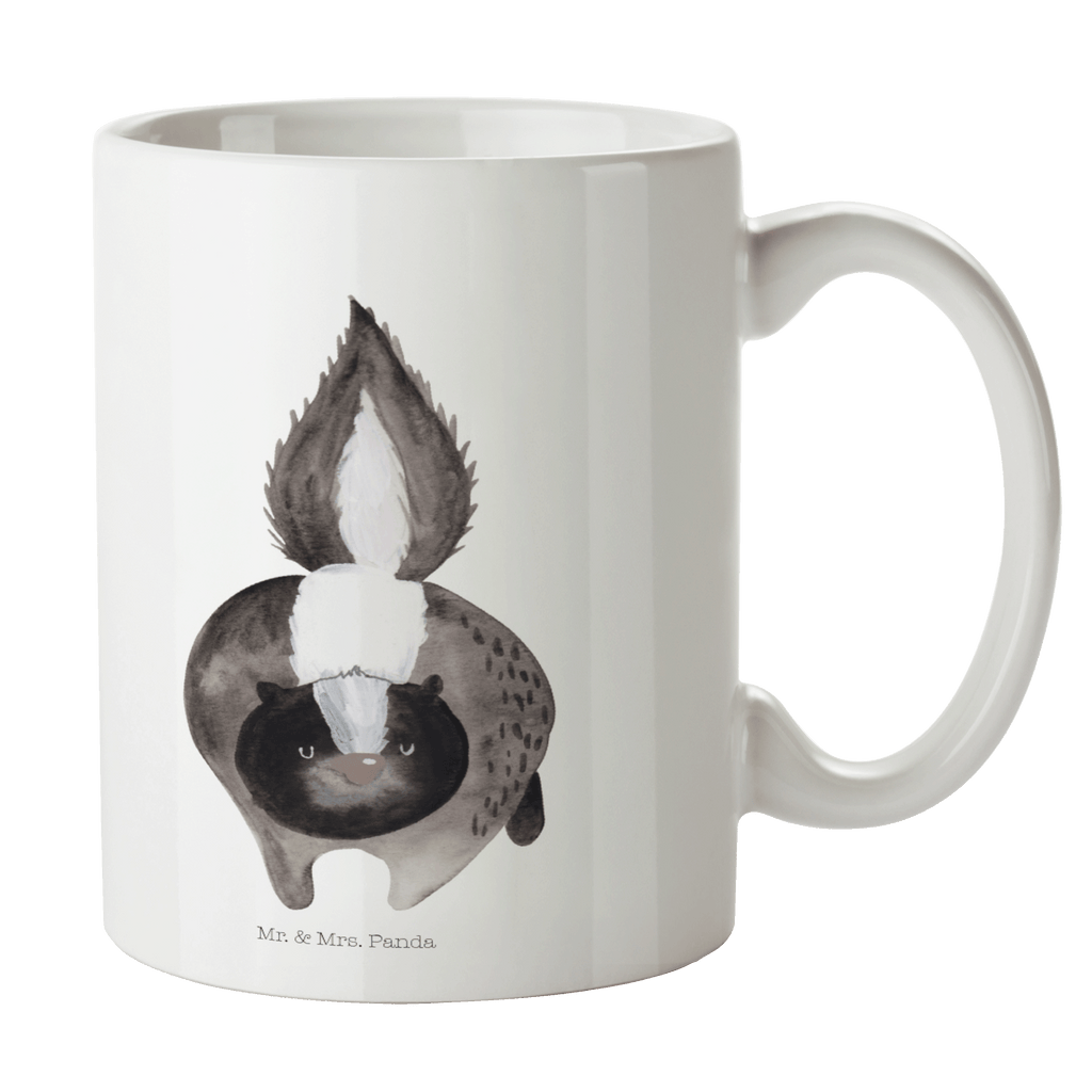 Tasse Stinktier Angriff Stinktier, Skunk, Wildtier, Raubtier, Stinker, Stinki, wütend, Drohung Becher, Kaffeetasse, Kaffeebecher, Tee, Frühstück, Büro  Stinktier, Skunk