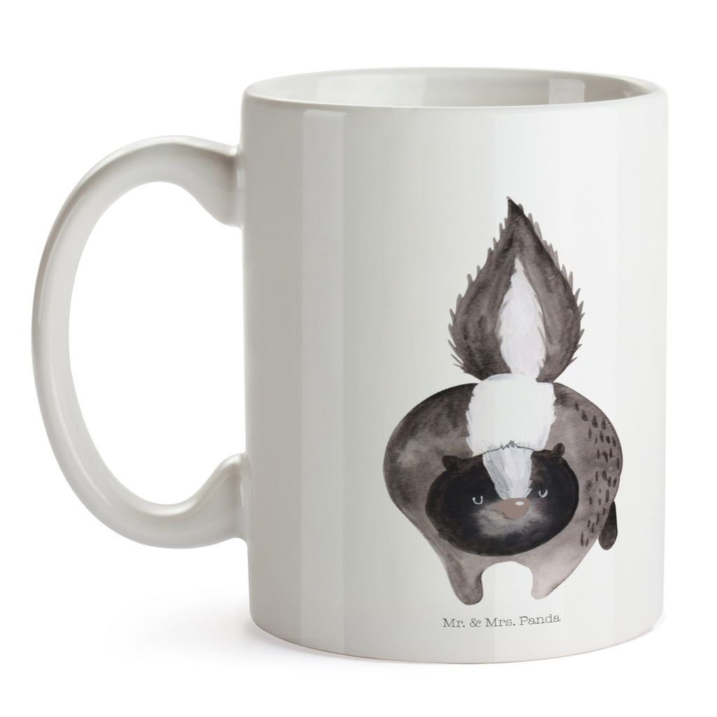 Tasse Stinktier Angriff Stinktier, Skunk, Wildtier, Raubtier, Stinker, Stinki, wütend, Drohung Becher, Kaffeetasse, Kaffeebecher, Tee, Frühstück, Büro  Stinktier, Skunk