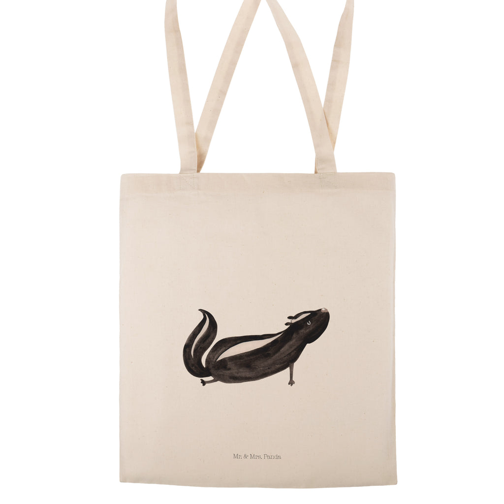 Tragetasche Stinktier Yoga Beuteltasche, Beutel, Einkaufstasche, Jutebeutel, Stoffbeutel, Stinktier, Skunk, Wildtier, Raubtier, Stinker, Stinki, Yoga, Namaste, Lebe, Liebe, Lache
