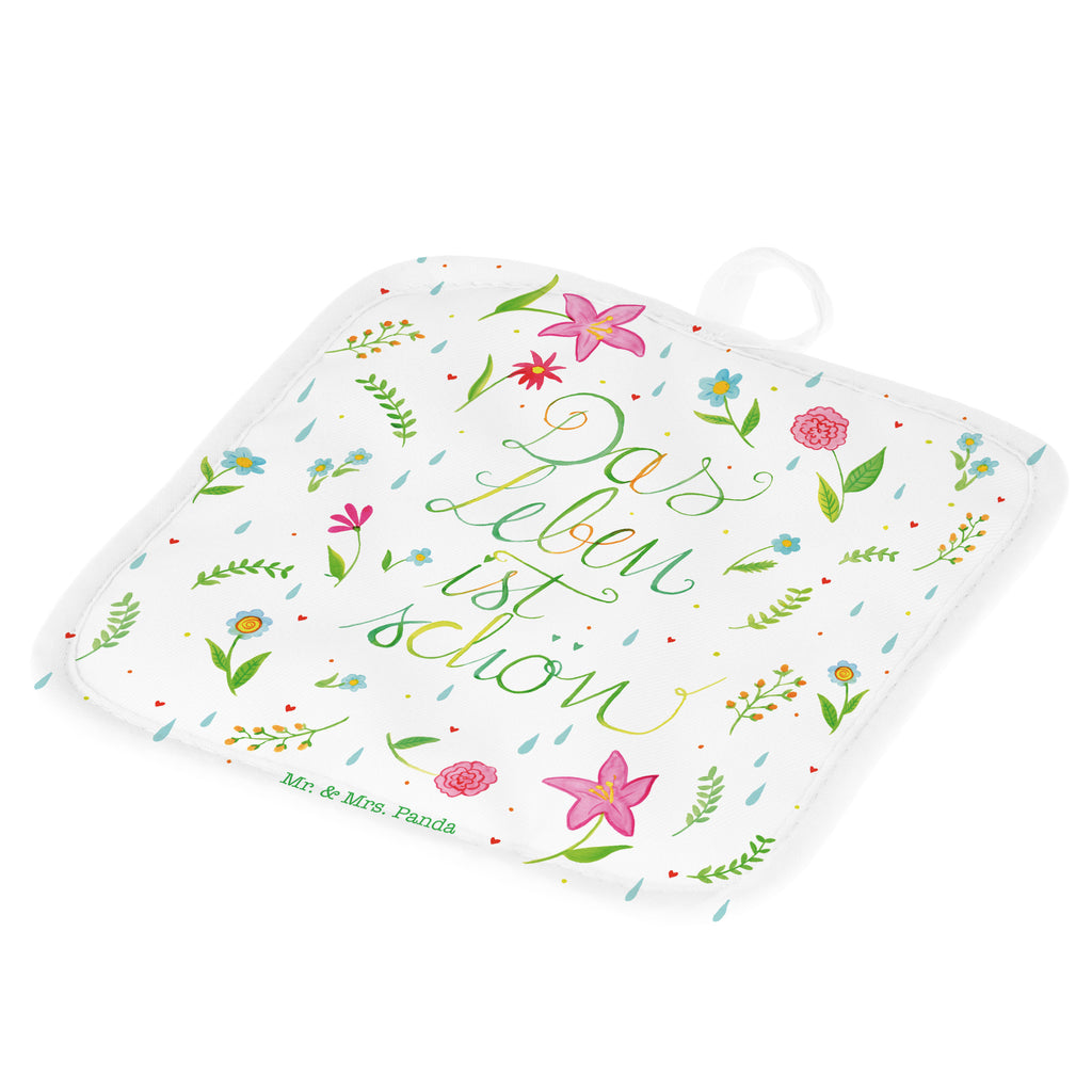 2er Set Topflappen  Blumen Das Leben ist schön Topflappen, Topfuntersetzer, Ofenhandschuh, Topflappen Set, Topflappen lustig, Topflappen mit Spruch, Blumen Deko, Frühlings Deko, Sommer Deko, Dekoration, positive Botschaft, Naturliebhaber, Outdoor, Natur, Abenteuer, Blumen, Blümchen, Das Leben ist schön, Spruch über das Leben, Motivation Spruch, fröhlich sein, glücklich sein