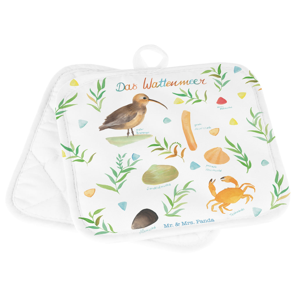 2er Set Topflappen  Wattenmeer Topflappen, Topfuntersetzer, Ofenhandschuh, Topflappen Set, Topflappen lustig, Topflappen mit Spruch, Blumen Deko, Frühlings Deko, Sommer Deko, Dekoration, positive Botschaft, Naturliebhaber, Outdoor, Natur, Abenteuer, Wattenmeer, Vögel, Meer, See, Nordsee, Ostsee, Muschel, Natur Motiv, Watt, Deko Badezimmer, Ebbe, Flut, Geschenk Maritim