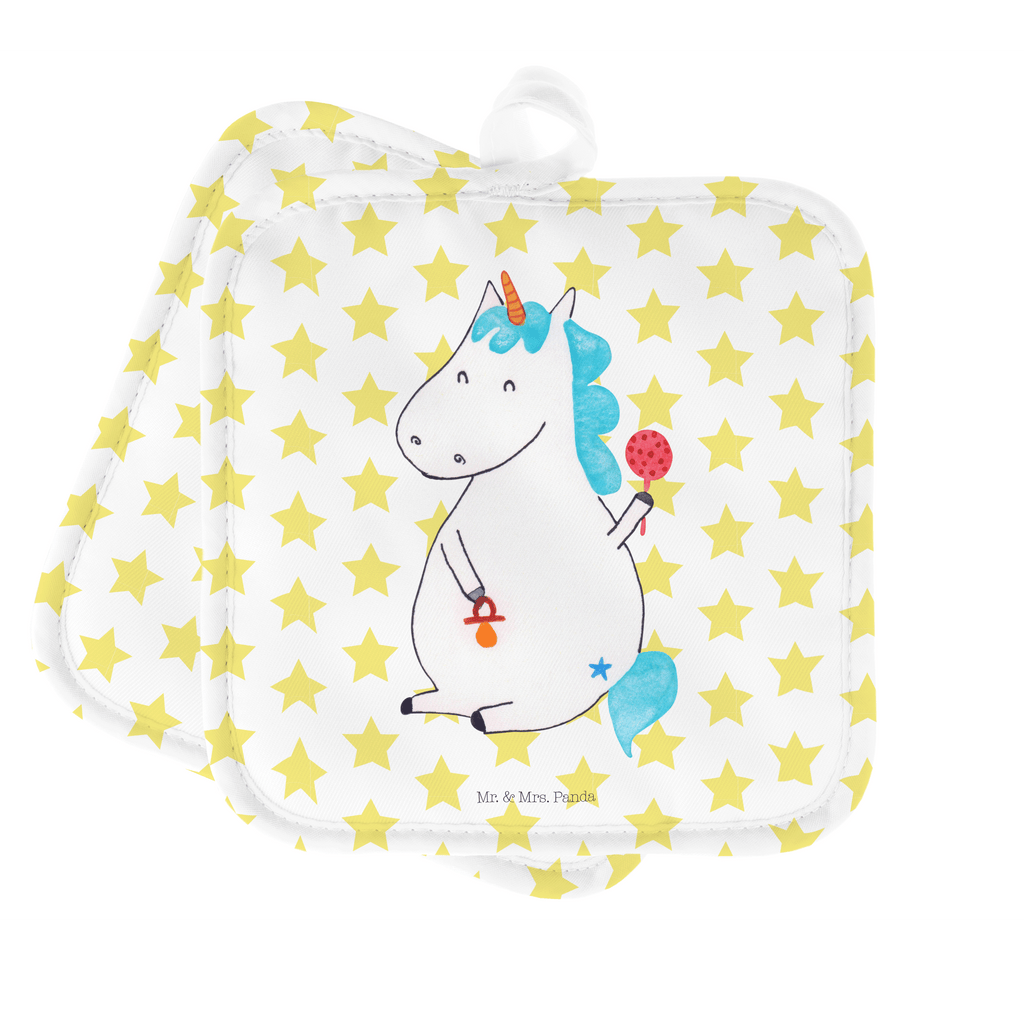2er Set Topflappen  Einhorn Baby Topflappen, Topfuntersetzer, Ofenhandschuh, Topflappen Set, Topflappen lustig, Topflappen mit Spruch, Einhorn, Einhörner, Einhorn Deko, Pegasus, Unicorn, Mutter, Geburt, Geburtstag, erstes Kind, Baby, Babyglück, Nachwuchs, Eltern, Party, Kind, Schnuller