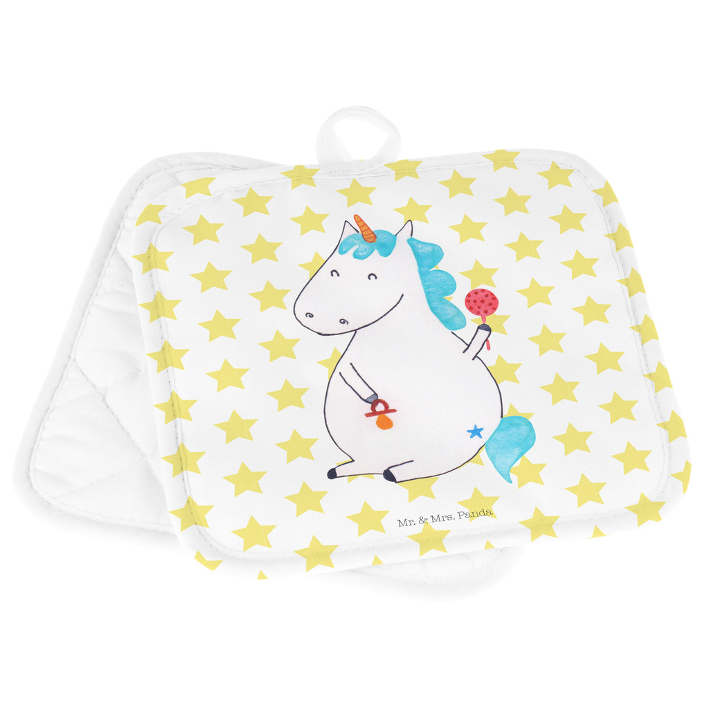 2er Set Topflappen  Einhorn Baby Topflappen, Topfuntersetzer, Ofenhandschuh, Topflappen Set, Topflappen lustig, Topflappen mit Spruch, Einhorn, Einhörner, Einhorn Deko, Pegasus, Unicorn, Mutter, Geburt, Geburtstag, erstes Kind, Baby, Babyglück, Nachwuchs, Eltern, Party, Kind, Schnuller