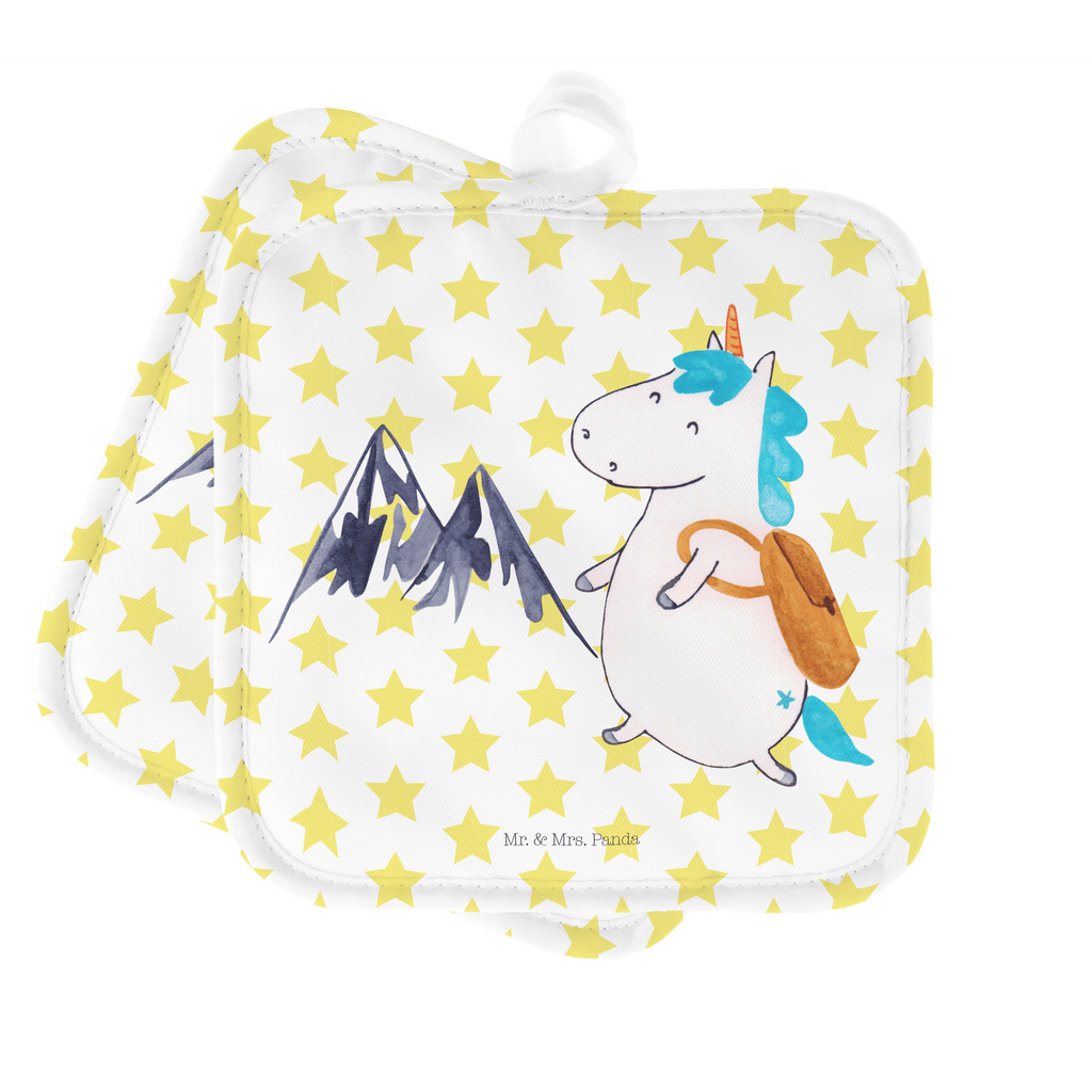 2er Set Topflappen  Einhorn Bergsteiger Topflappen, Topfuntersetzer, Ofenhandschuh, Topflappen Set, Topflappen lustig, Topflappen mit Spruch, Einhorn, Einhörner, Einhorn Deko, Pegasus, Unicorn, Bergsteiger, Abenteuer, Berge, Abenteurer, Weltenbummler, Weltreise, Reisen, Urlaub, Entdecker