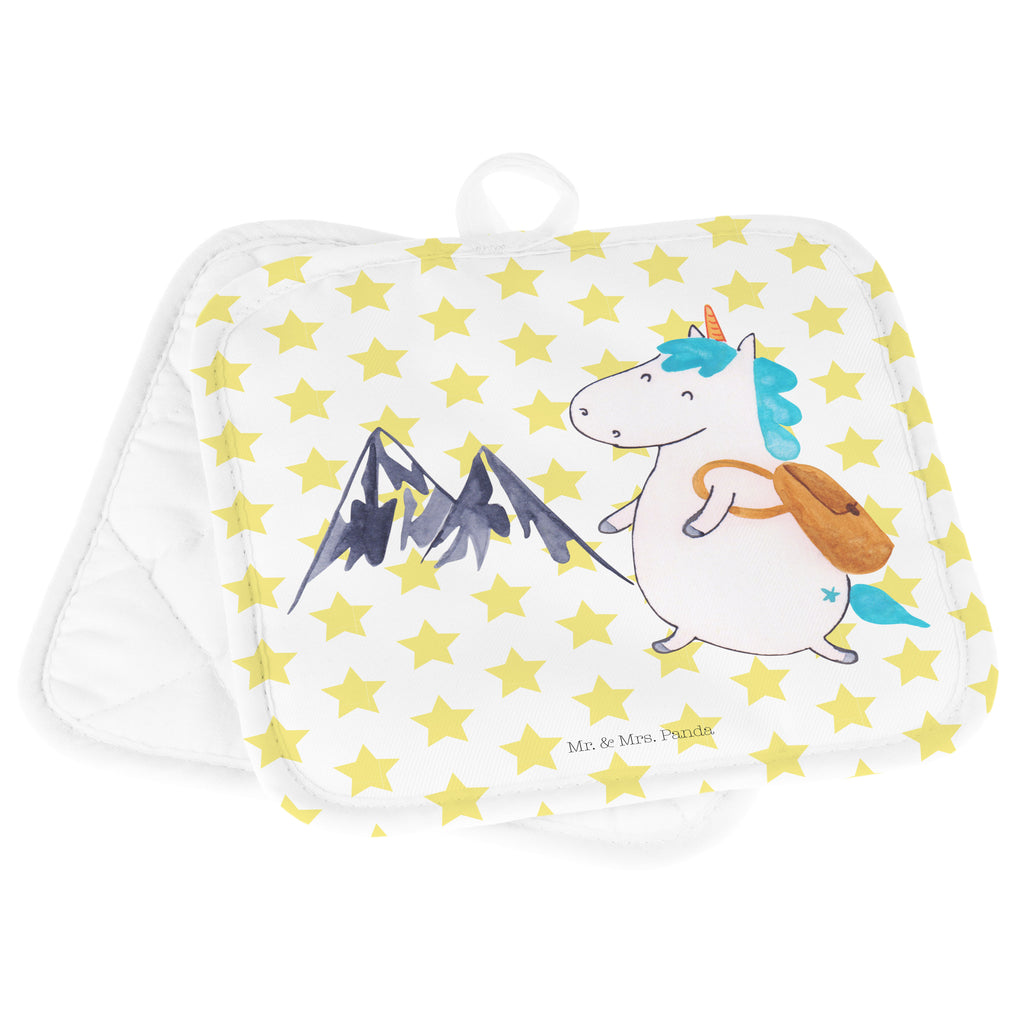 2er Set Topflappen  Einhorn Bergsteiger Topflappen, Topfuntersetzer, Ofenhandschuh, Topflappen Set, Topflappen lustig, Topflappen mit Spruch, Einhorn, Einhörner, Einhorn Deko, Pegasus, Unicorn, Bergsteiger, Abenteuer, Berge, Abenteurer, Weltenbummler, Weltreise, Reisen, Urlaub, Entdecker