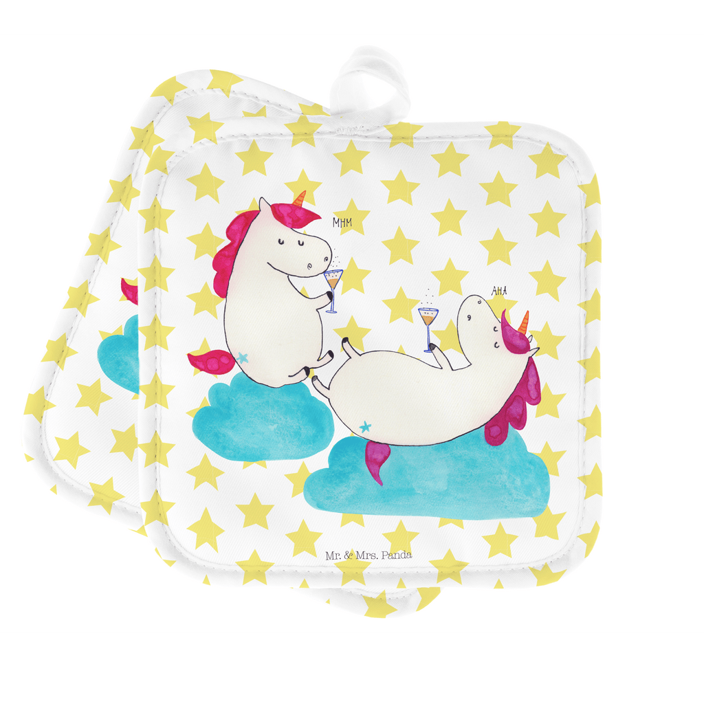 2er Set Topflappen  Einhörner Sekt Topflappen, Topfuntersetzer, Ofenhandschuh, Topflappen Set, Topflappen lustig, Topflappen mit Spruch, Einhorn, Einhörner, Einhorn Deko, Pegasus, Unicorn, Freundinnen, Freundin, BFF, Sekt, Mädelsabend, Spaß, Party, Korken, Anstoßen, Beste