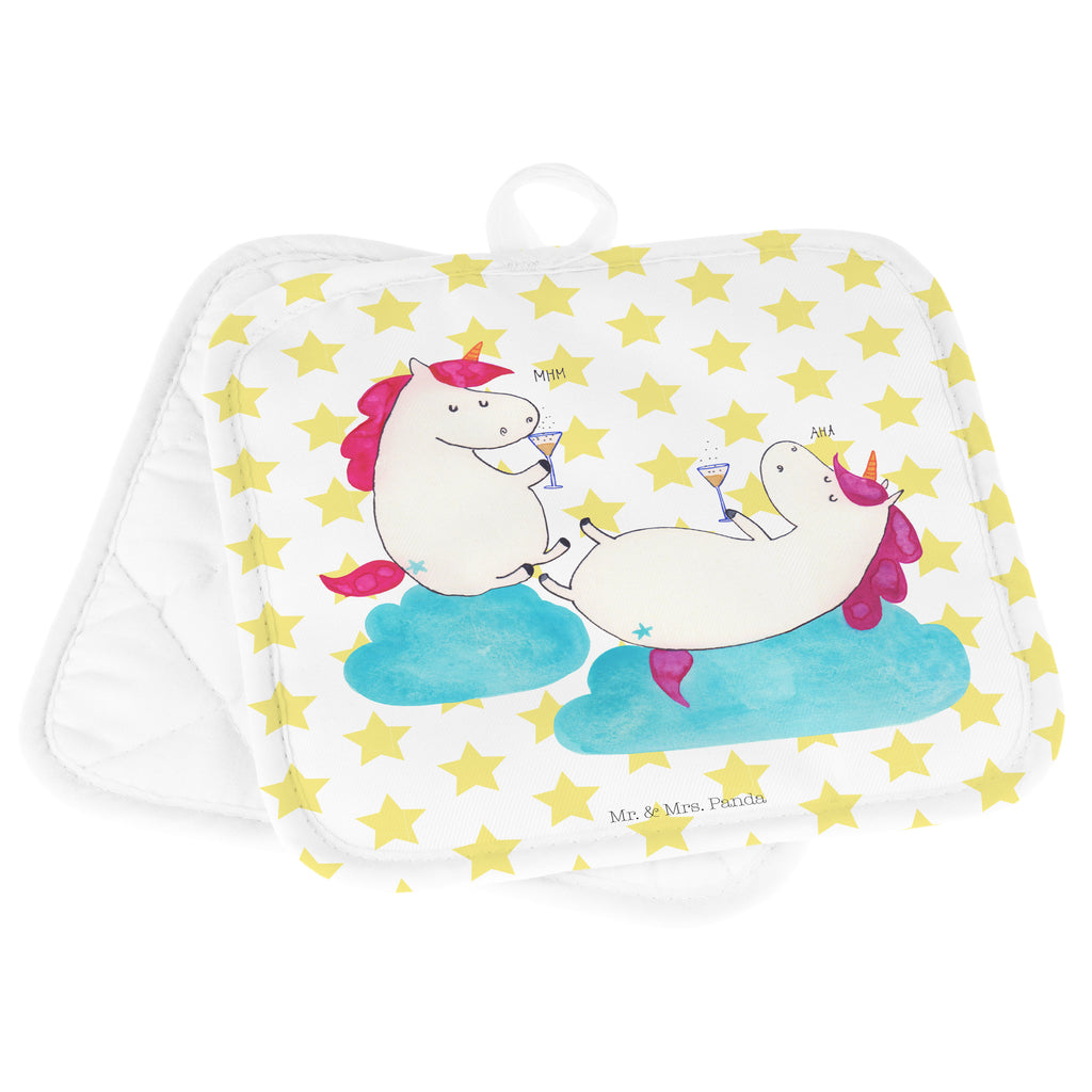 2er Set Topflappen  Einhörner Sekt Topflappen, Topfuntersetzer, Ofenhandschuh, Topflappen Set, Topflappen lustig, Topflappen mit Spruch, Einhorn, Einhörner, Einhorn Deko, Pegasus, Unicorn, Freundinnen, Freundin, BFF, Sekt, Mädelsabend, Spaß, Party, Korken, Anstoßen, Beste