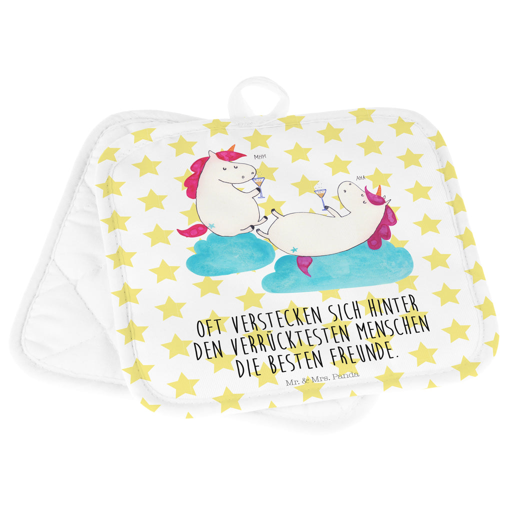 2er Set Topflappen  Einhörner Sekt Topflappen, Topfuntersetzer, Ofenhandschuh, Topflappen Set, Topflappen lustig, Topflappen mit Spruch, Einhorn, Einhörner, Einhorn Deko, Pegasus, Unicorn, Freundinnen, Freundin, BFF, Sekt, Mädelsabend, Spaß, Party, Korken, Anstoßen, Beste