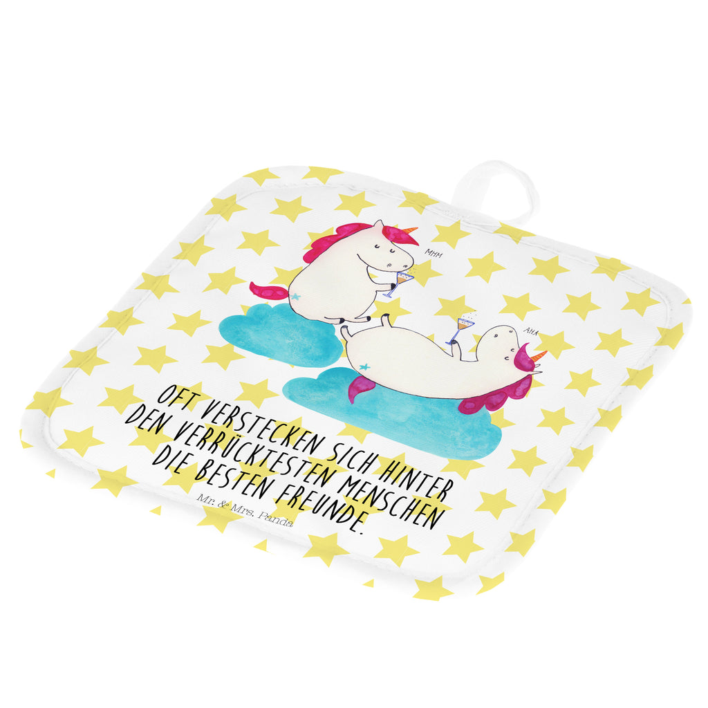 2er Set Topflappen  Einhörner Sekt Topflappen, Topfuntersetzer, Ofenhandschuh, Topflappen Set, Topflappen lustig, Topflappen mit Spruch, Einhorn, Einhörner, Einhorn Deko, Pegasus, Unicorn, Freundinnen, Freundin, BFF, Sekt, Mädelsabend, Spaß, Party, Korken, Anstoßen, Beste