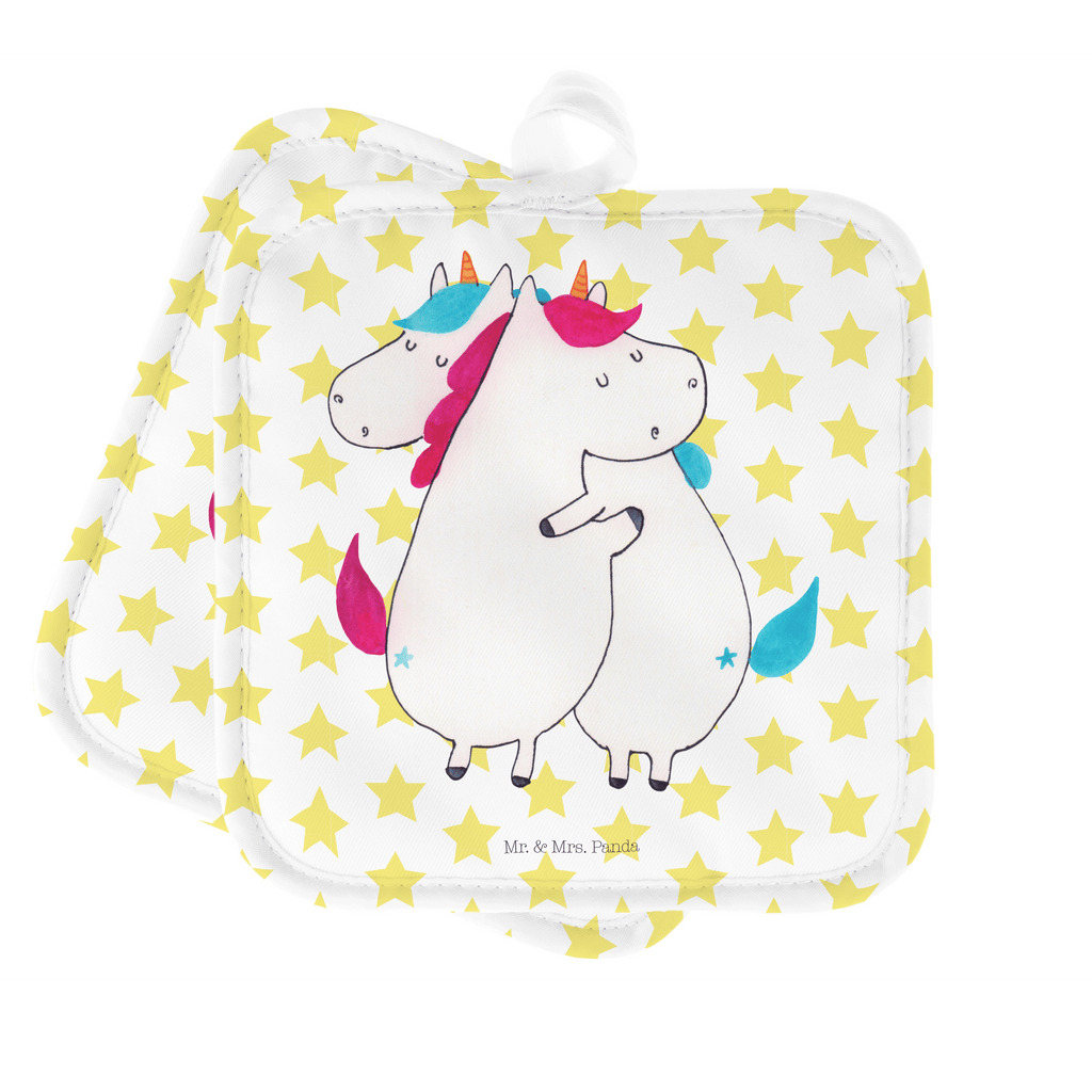 2er Set Topflappen  Einhörner Umarmen Topflappen, Topfuntersetzer, Ofenhandschuh, Topflappen Set, Topflappen lustig, Topflappen mit Spruch, Einhorn, Einhörner, Einhorn Deko, Pegasus, Unicorn, Freundinnen, Freundin, BFF, Schwester, Schwestern, Familie, Geschwister, Sister, Liebe