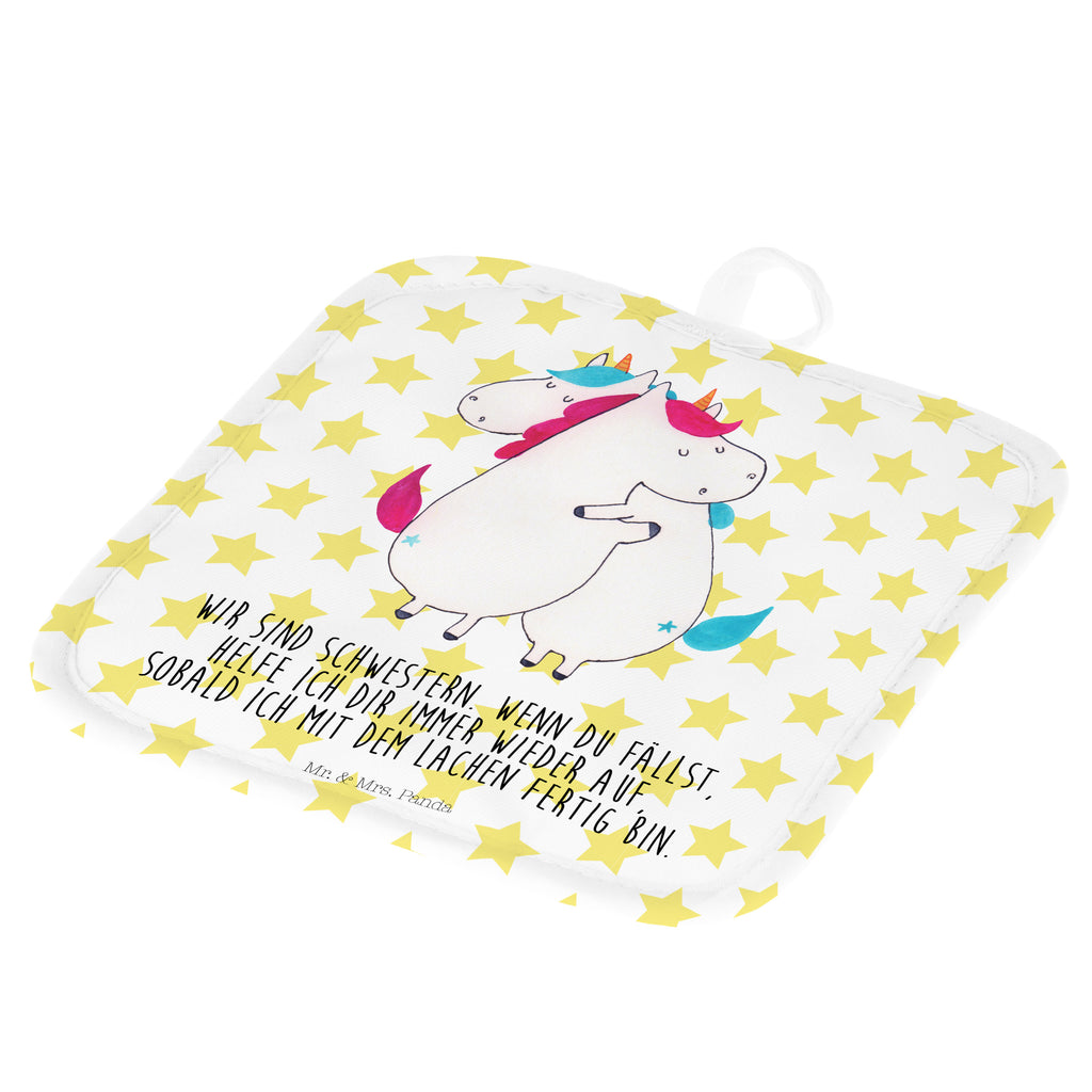 2er Set Topflappen  Einhörner Umarmen Topflappen, Topfuntersetzer, Ofenhandschuh, Topflappen Set, Topflappen lustig, Topflappen mit Spruch, Einhorn, Einhörner, Einhorn Deko, Pegasus, Unicorn, Freundinnen, Freundin, BFF, Schwester, Schwestern, Familie, Geschwister, Sister, Liebe