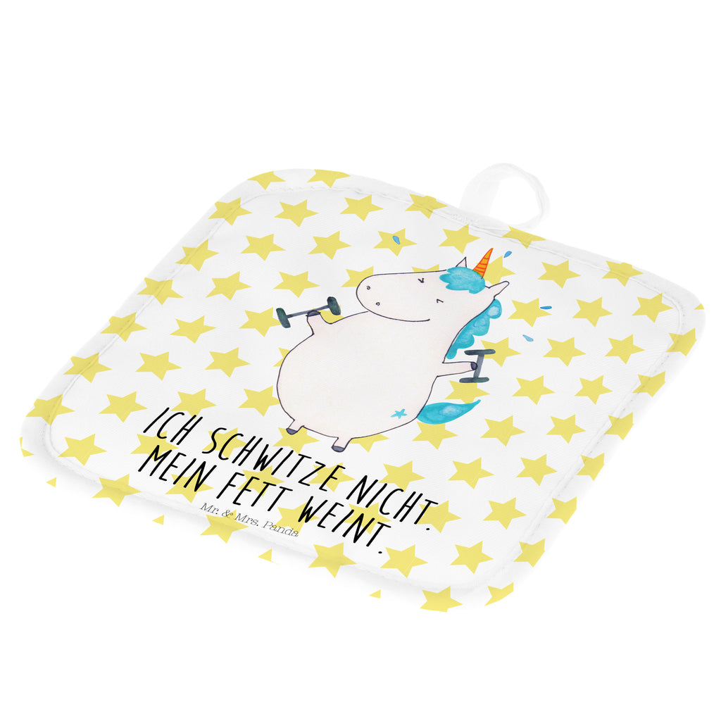 2er Set Topflappen  Einhorn Fitness Topflappen, Topfuntersetzer, Ofenhandschuh, Topflappen Set, Topflappen lustig, Topflappen mit Spruch, Einhorn, Einhörner, Einhorn Deko, Pegasus, Unicorn, Gym, Fitness, Fitnessstudio, Diät, Abnehmen, Sport, Pumpen, Geräte, Sixpack