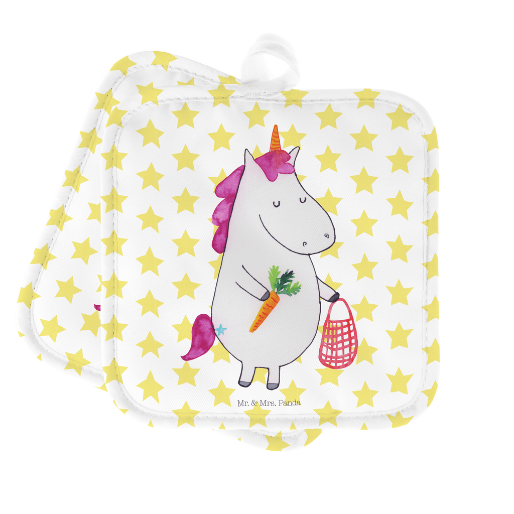 2er Set Topflappen  Einhorn Gemüse Topflappen, Topfuntersetzer, Ofenhandschuh, Topflappen Set, Topflappen lustig, Topflappen mit Spruch, Einhorn, Einhörner, Einhorn Deko, Pegasus, Unicorn, Biomarkt, Bio, Gemüse, Wochenmarkt