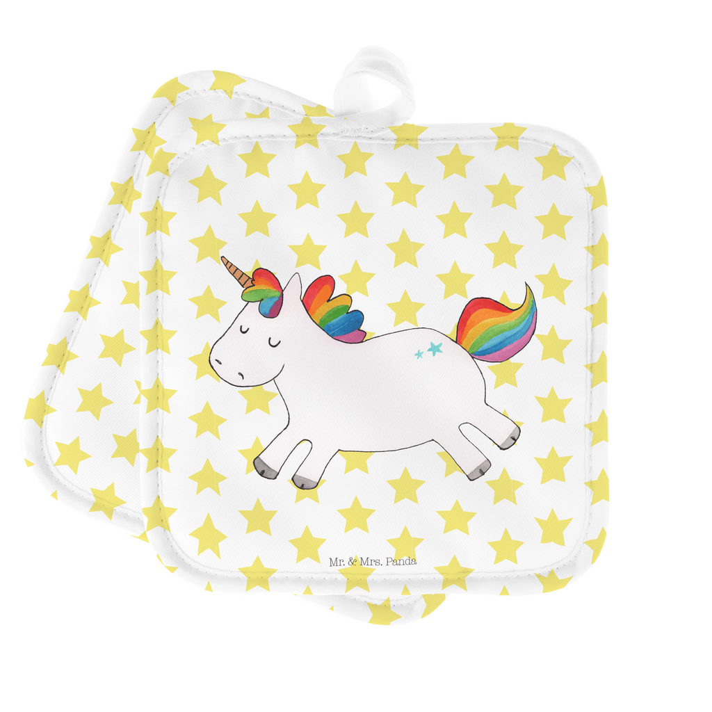 2er Set Topflappen  Einhorn Happy Topflappen, Topfuntersetzer, Ofenhandschuh, Topflappen Set, Topflappen lustig, Topflappen mit Spruch, Einhorn, Einhörner, Einhorn Deko, Pegasus, Unicorn, glücklich, fröhlich, Spaß, Freude, Lebensfreude, witzig, spannend, Lächeln, Lachen
