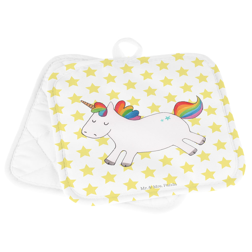 2er Set Topflappen  Einhorn Happy Topflappen, Topfuntersetzer, Ofenhandschuh, Topflappen Set, Topflappen lustig, Topflappen mit Spruch, Einhorn, Einhörner, Einhorn Deko, Pegasus, Unicorn, glücklich, fröhlich, Spaß, Freude, Lebensfreude, witzig, spannend, Lächeln, Lachen