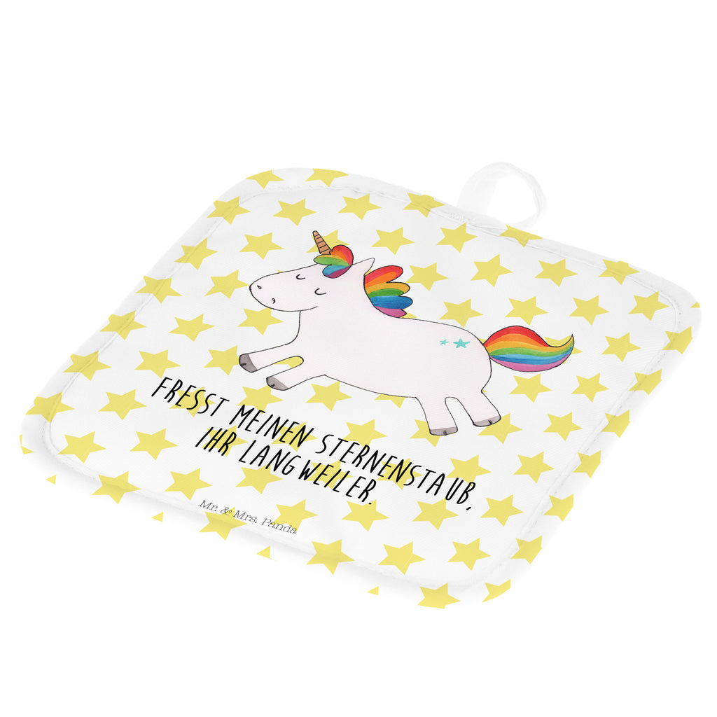 2er Set Topflappen  Einhorn Happy Topflappen, Topfuntersetzer, Ofenhandschuh, Topflappen Set, Topflappen lustig, Topflappen mit Spruch, Einhorn, Einhörner, Einhorn Deko, Pegasus, Unicorn, glücklich, fröhlich, Spaß, Freude, Lebensfreude, witzig, spannend, Lächeln, Lachen