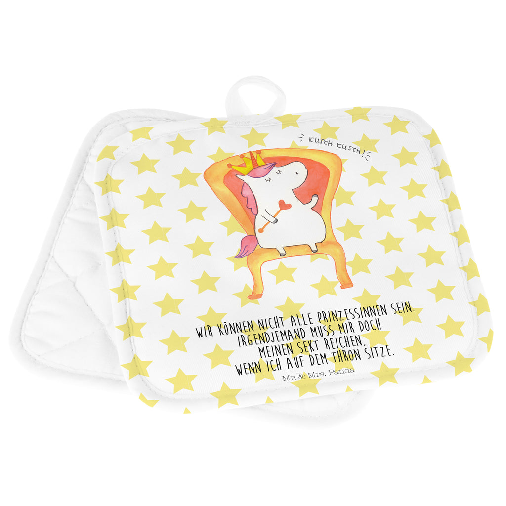 2er Set Topflappen  Einhorn König Topflappen, Topfuntersetzer, Ofenhandschuh, Topflappen Set, Topflappen lustig, Topflappen mit Spruch, Einhorn, Einhörner, Einhorn Deko, Pegasus, Unicorn, König, Präsident, Bundeskanzler, Herrscher, Kaiser, Prinzessin, Krone