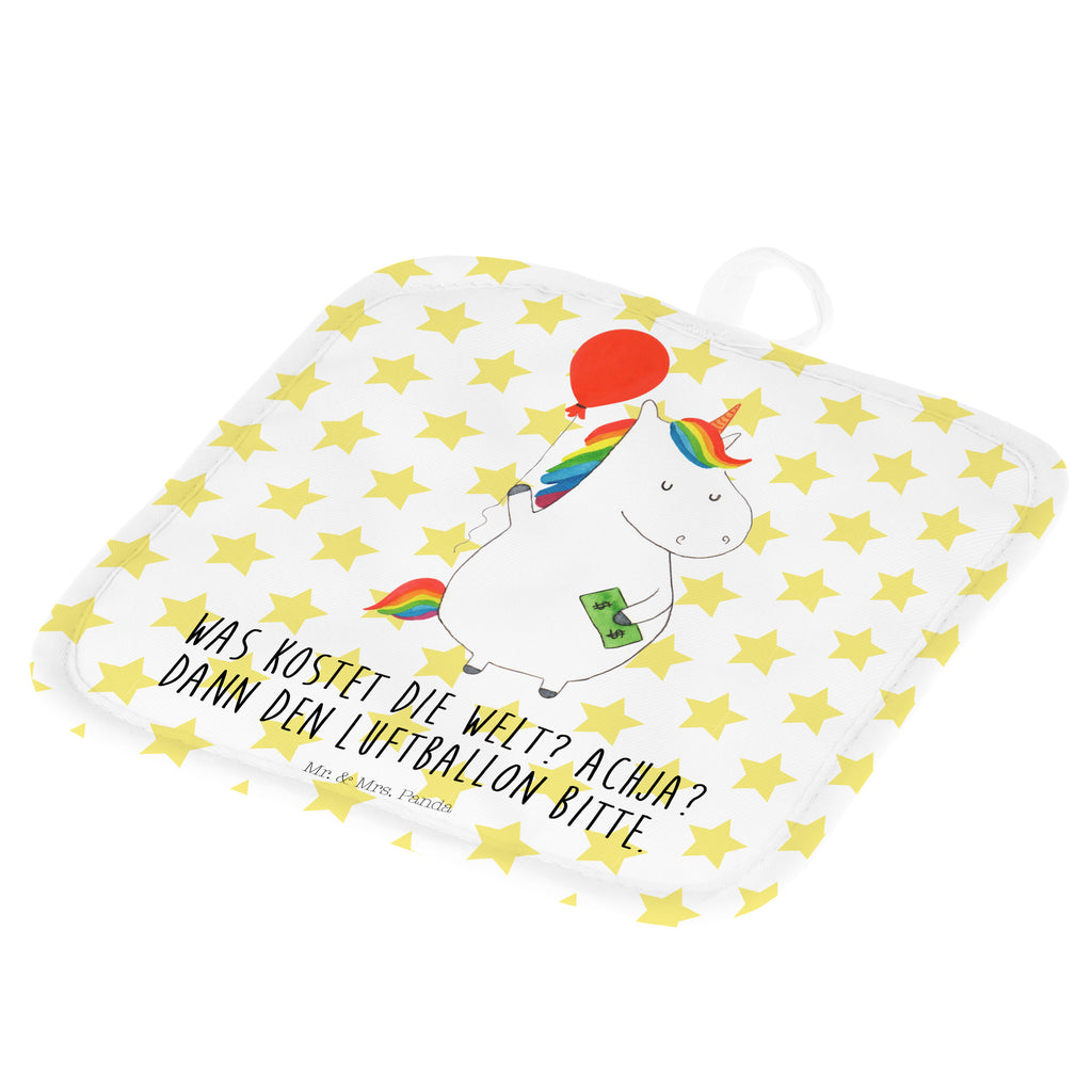 2er Set Topflappen  Einhorn Luftballon Topflappen, Topfuntersetzer, Ofenhandschuh, Topflappen Set, Topflappen lustig, Topflappen mit Spruch, Einhorn, Einhörner, Einhorn Deko, Pegasus, Unicorn, Luftballon, Geld, Lebenslust, Freude, Geschenk, Freundin