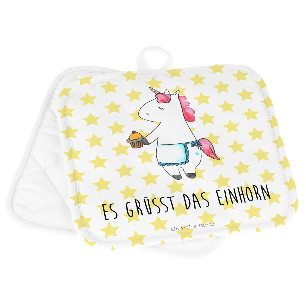 2er Set Topflappen  Einhorn Muffin Topflappen, Topfuntersetzer, Ofenhandschuh, Topflappen Set, Topflappen lustig, Topflappen mit Spruch, Einhorn, Einhörner, Einhorn Deko, Pegasus, Unicorn, Geburtstag, Backen, Muffin, Kekse, Geburtstagsgrüße, Glückwünsche, Liebesgrüße, Grüße