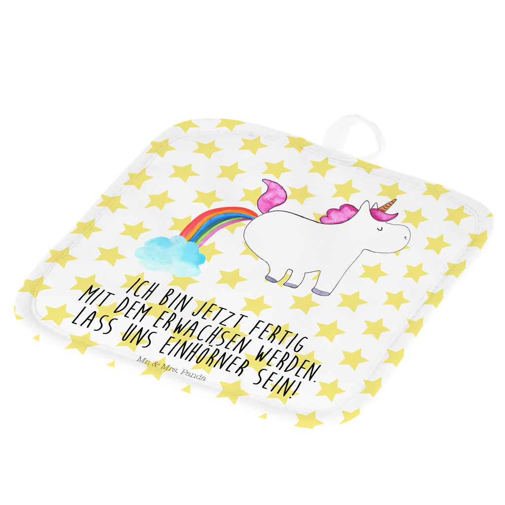 2er Set Topflappen  Einhorn Pupsend Topflappen, Topfuntersetzer, Ofenhandschuh, Topflappen Set, Topflappen lustig, Topflappen mit Spruch, Einhorn, Einhörner, Einhorn Deko, Pegasus, Unicorn, Pups, Regenbogen, Glitzer, Einhornpower, Erwachsenwerden, Spaß, lustig, Freundin
