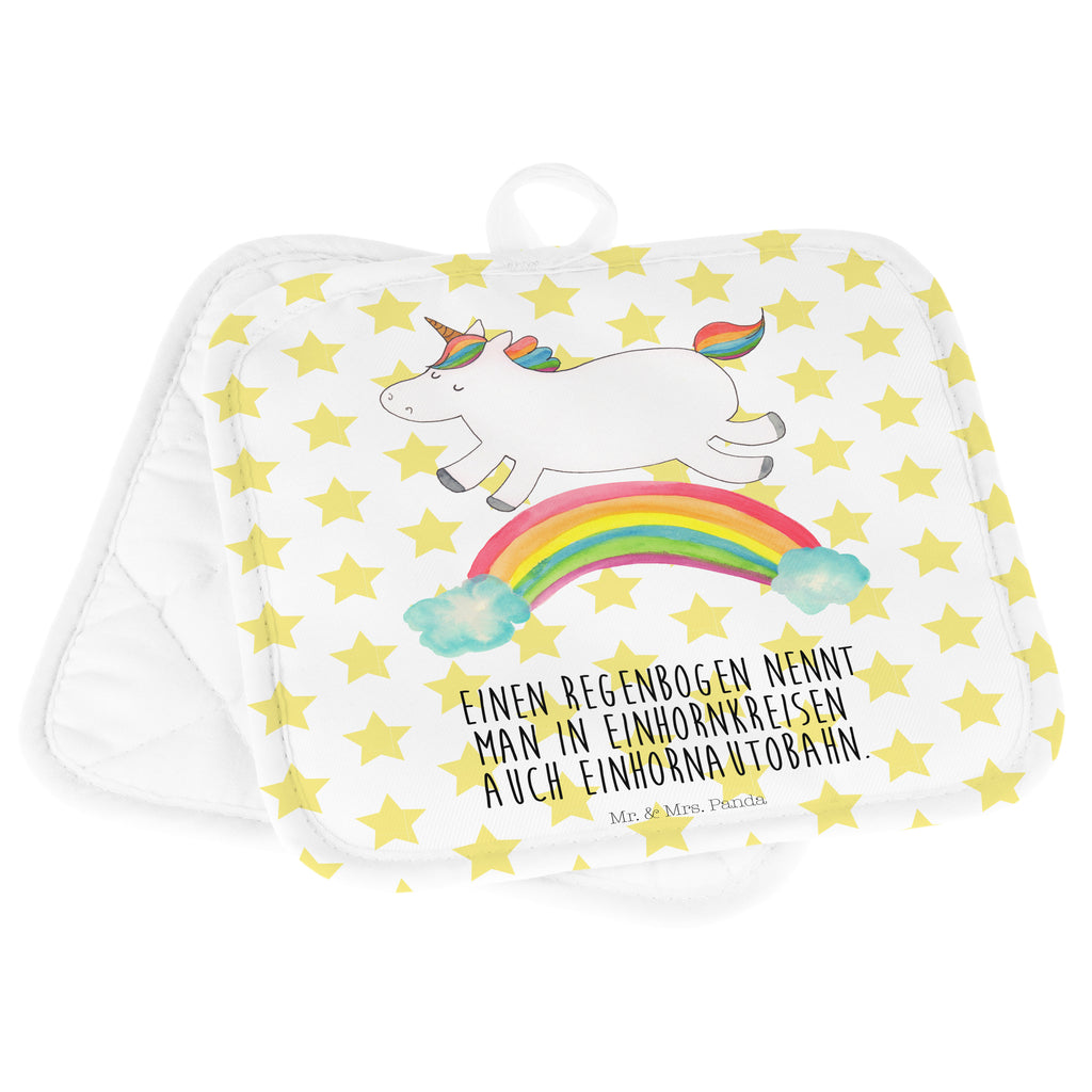 2er Set Topflappen  Einhorn Regenbogen Topflappen, Topfuntersetzer, Ofenhandschuh, Topflappen Set, Topflappen lustig, Topflappen mit Spruch, Einhorn, Einhörner, Einhorn Deko, Pegasus, Unicorn, Regenbogen, Glitzer, Einhornpower, Erwachsenwerden, Einhornautobahn