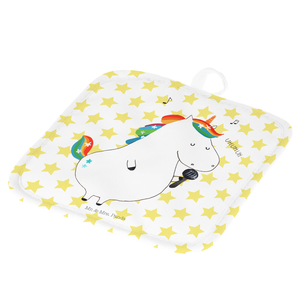 2er Set Topflappen  Einhorn Sänger Topflappen, Topfuntersetzer, Ofenhandschuh, Topflappen Set, Topflappen lustig, Topflappen mit Spruch, Einhorn, Einhörner, Einhorn Deko, Pegasus, Unicorn, Glitzer, Konfetti, Party, Geburtstag, Feier, Fest, Disco, Sängerin, Sänger, Freundin