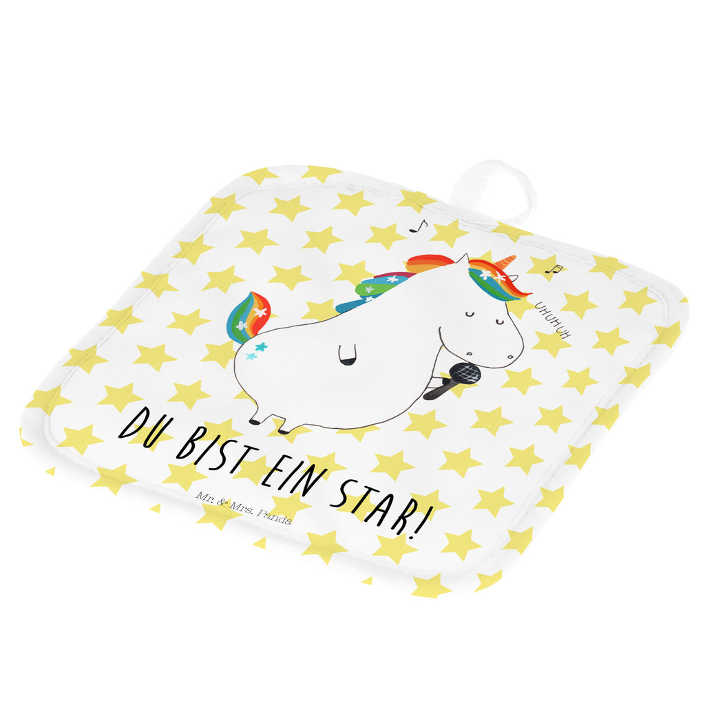 2er Set Topflappen  Einhorn Sänger Topflappen, Topfuntersetzer, Ofenhandschuh, Topflappen Set, Topflappen lustig, Topflappen mit Spruch, Einhorn, Einhörner, Einhorn Deko, Pegasus, Unicorn, Glitzer, Konfetti, Party, Geburtstag, Feier, Fest, Disco, Sängerin, Sänger, Freundin