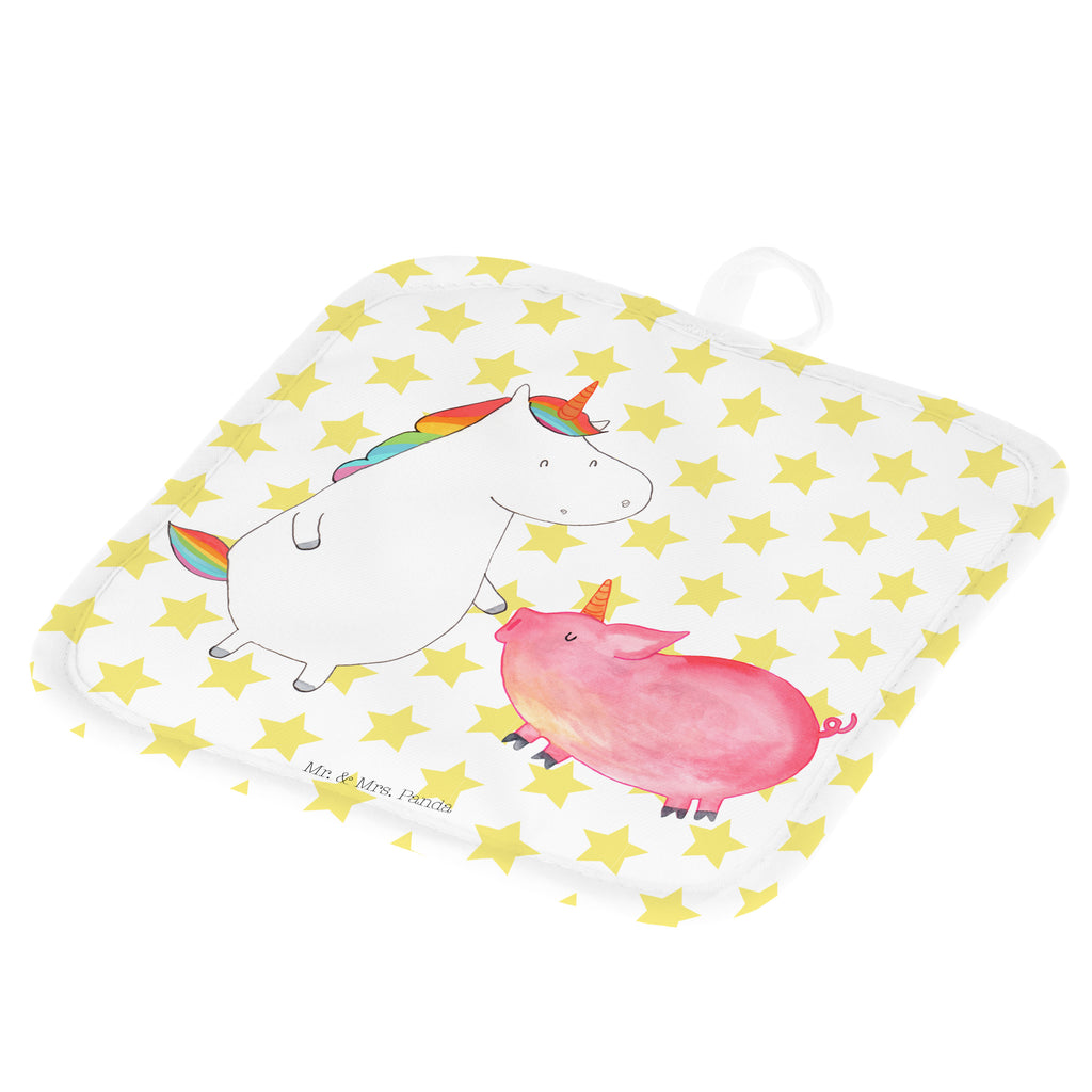 2er Set Topflappen  Einhorn + Schweinhorn Topflappen, Topfuntersetzer, Ofenhandschuh, Topflappen Set, Topflappen lustig, Topflappen mit Spruch, Einhorn, Einhörner, Einhorn Deko, Pegasus, Unicorn, Freundschaft, Schweinhorn, Schwein, Freundin, Schweinchen