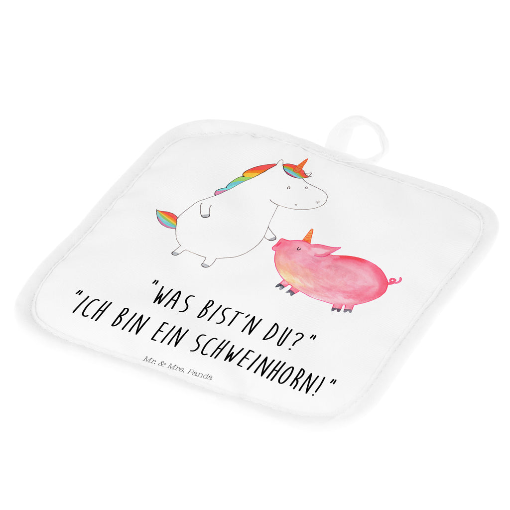 2er Set Topflappen  Einhorn + Schweinhorn Topflappen, Topfuntersetzer, Ofenhandschuh, Topflappen Set, Topflappen lustig, Topflappen mit Spruch, Einhorn, Einhörner, Einhorn Deko, Pegasus, Unicorn, Freundschaft, Schweinhorn, Schwein, Freundin, Schweinchen