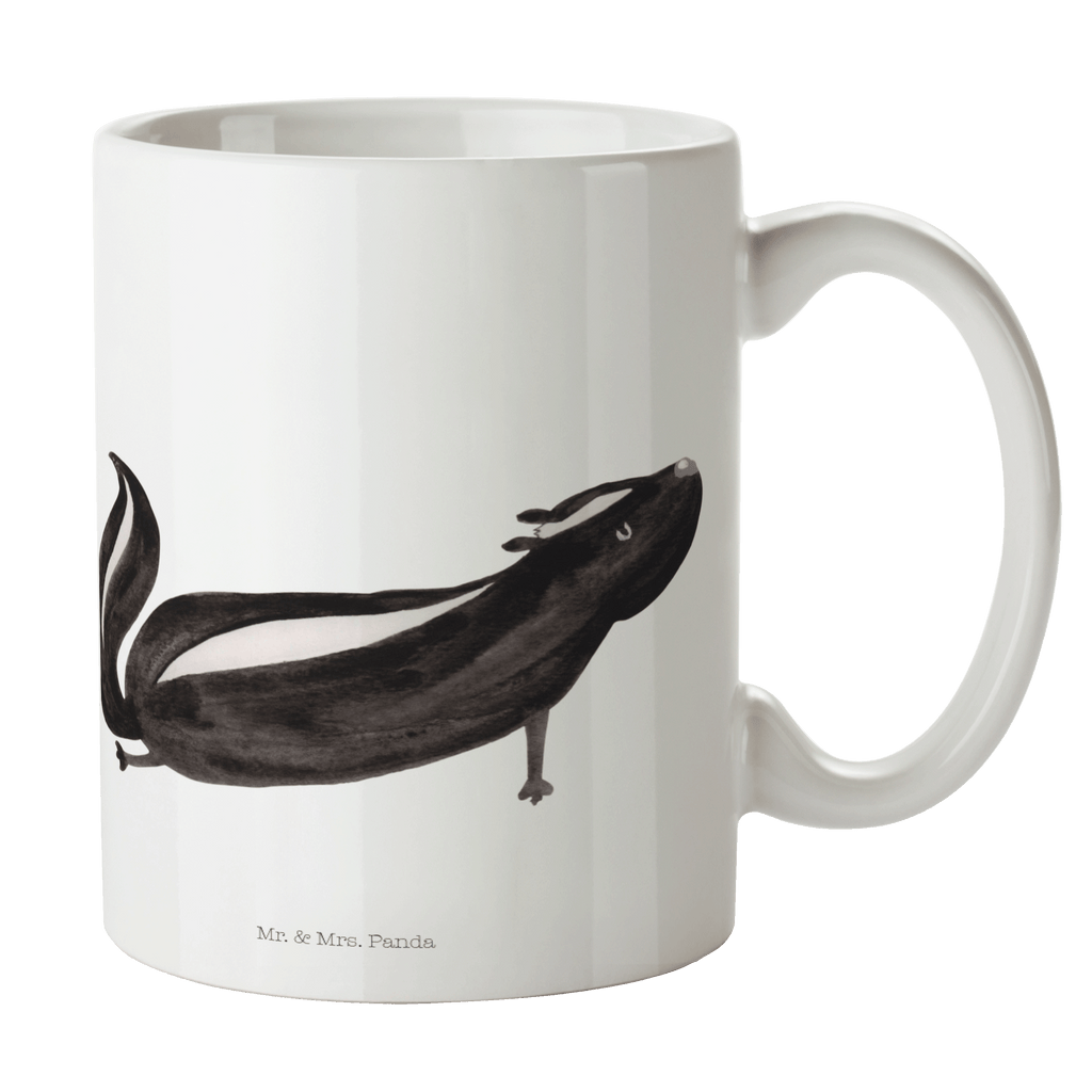 Tasse Stinktier Yoga Stinktier, Skunk, Wildtier, Raubtier, Stinker, Stinki, Yoga, Namaste, Lebe, Liebe, Lache Becher, Kaffeetasse, Kaffeebecher, Tee, Frühstück, Büro  Stinktier, Skunk