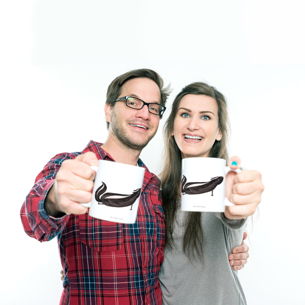 Tasse Stinktier Yoga Stinktier, Skunk, Wildtier, Raubtier, Stinker, Stinki, Yoga, Namaste, Lebe, Liebe, Lache Becher, Kaffeetasse, Kaffeebecher, Tee, Frühstück, Büro  Stinktier, Skunk