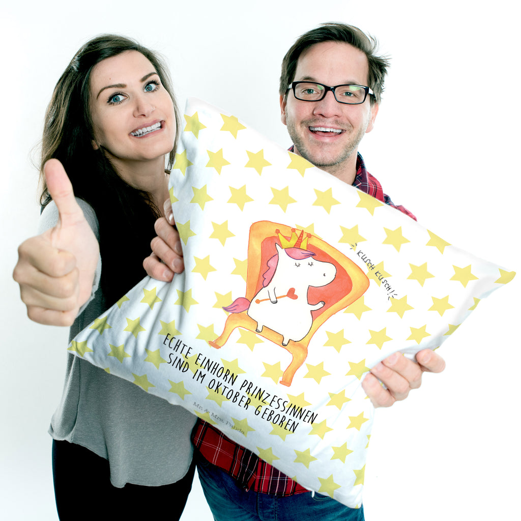 40x40 Kissen Einhorn Prinzessin Oktober Kissenhülle, Kopfkissen, Sofakissen, Dekokissen, Motivkissen, Einhorn, Einhörner, Einhorn Deko, Pegasus, Unicorn, Geburtstag, Prinzessin, Geburtstagsgeschenk, Geschenk, Monat