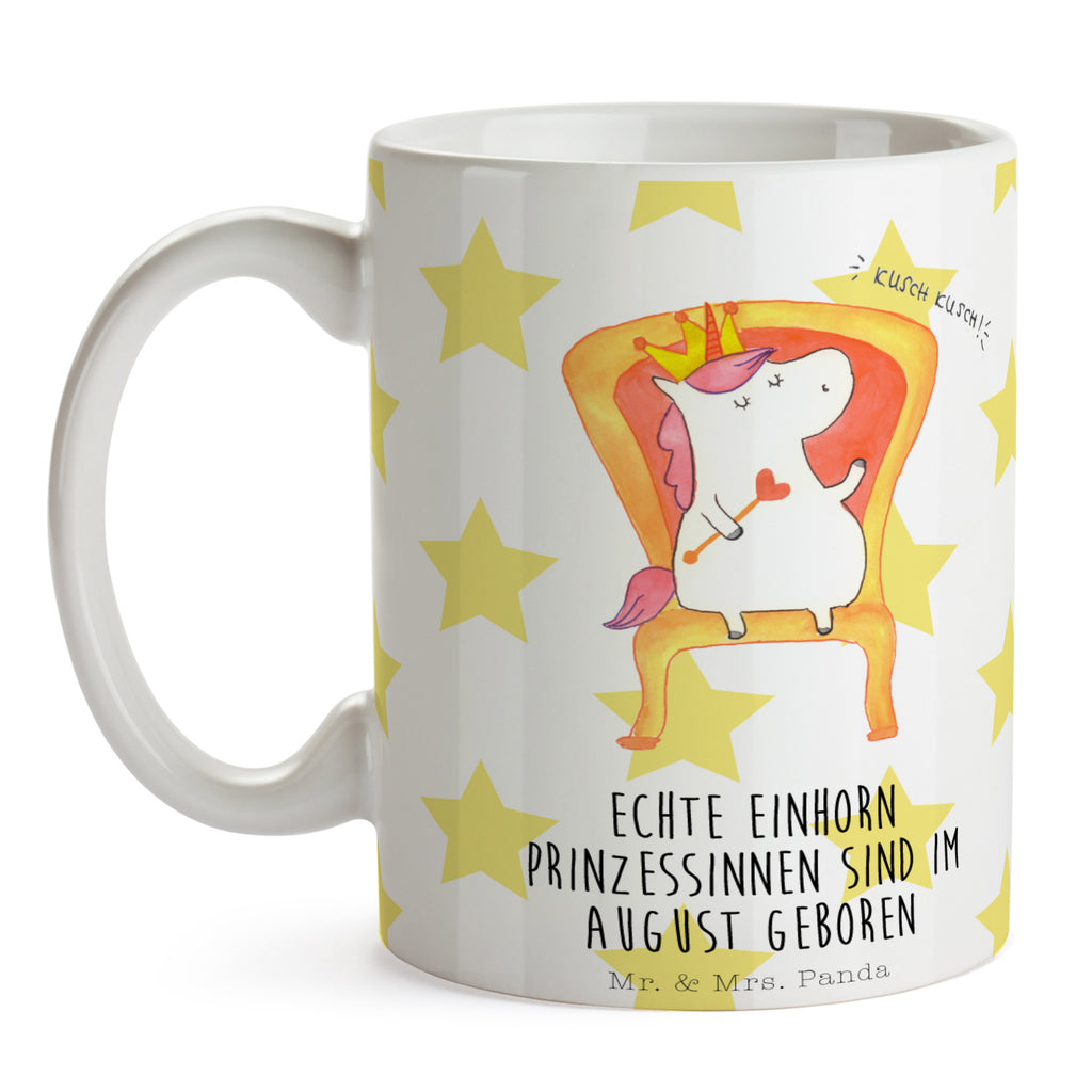 Tasse Einhorn Prinzessin August Geburtstag, Einhorn, Prinzessin, Geburtstagsgeschenk, Geschenk, Monat Becher, Kaffeetasse, Kaffeebecher, Tee, Frühstück, Büro August Einhorn, Einhörner, Einhorn Deko, Pegasus, Unicorn