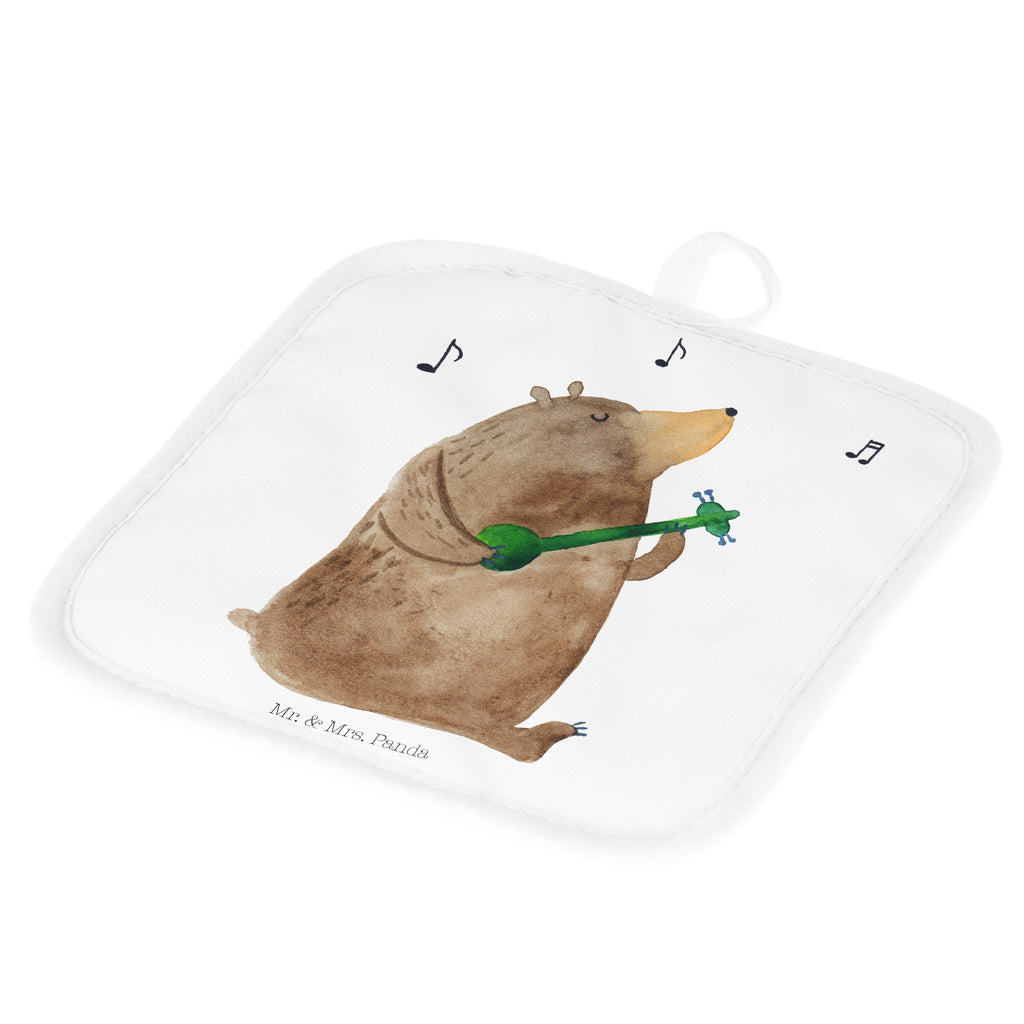 2er Set Topflappen  Bär Gitarre Topflappen, Topfuntersetzer, Ofenhandschuh, Topflappen Set, Topflappen lustig, Topflappen mit Spruch, Bär, Teddy, Teddybär