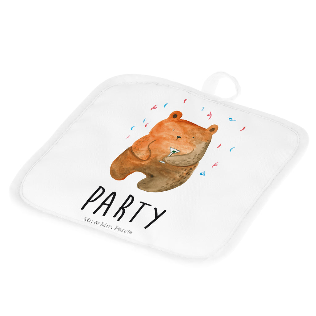 2er Set Topflappen  Bär Party Topflappen, Topfuntersetzer, Ofenhandschuh, Topflappen Set, Topflappen lustig, Topflappen mit Spruch, Bär, Teddy, Teddybär, Geburtstag, Geburtstagsgeschenk, Geschenk, Party, Feiern, Abfeiern, Mitbringsel, Gute Laune, Lustig