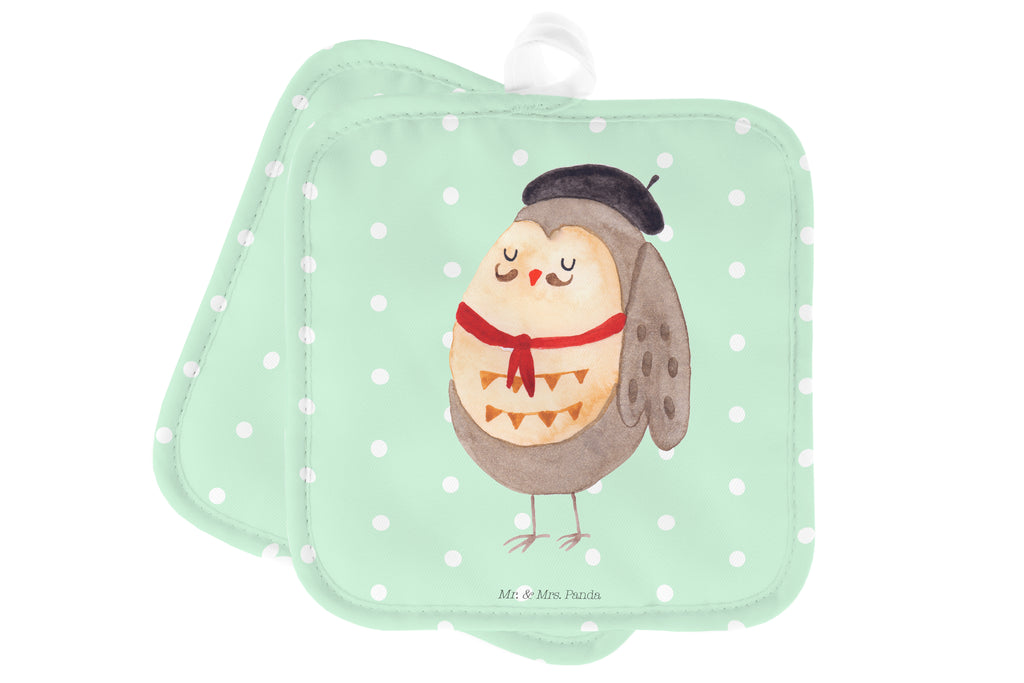 2er Set Topflappen  Eule Französisch Topflappen, Topfuntersetzer, Ofenhandschuh, Topflappen Set, Topflappen lustig, Topflappen mit Spruch, Eule, Eulen, Eule Deko, Owl, hibou, La vie est belle, das Leben ist schön, Spruch schön, Spruch Französisch, Frankreich