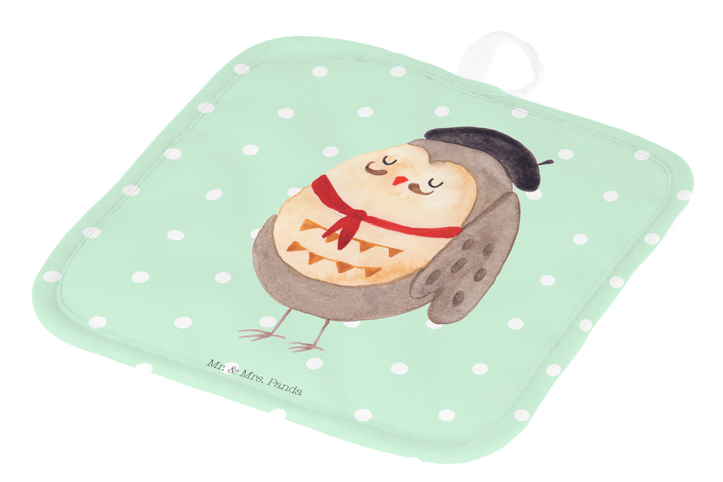 2er Set Topflappen  Eule Französisch Topflappen, Topfuntersetzer, Ofenhandschuh, Topflappen Set, Topflappen lustig, Topflappen mit Spruch, Eule, Eulen, Eule Deko, Owl, hibou, La vie est belle, das Leben ist schön, Spruch schön, Spruch Französisch, Frankreich