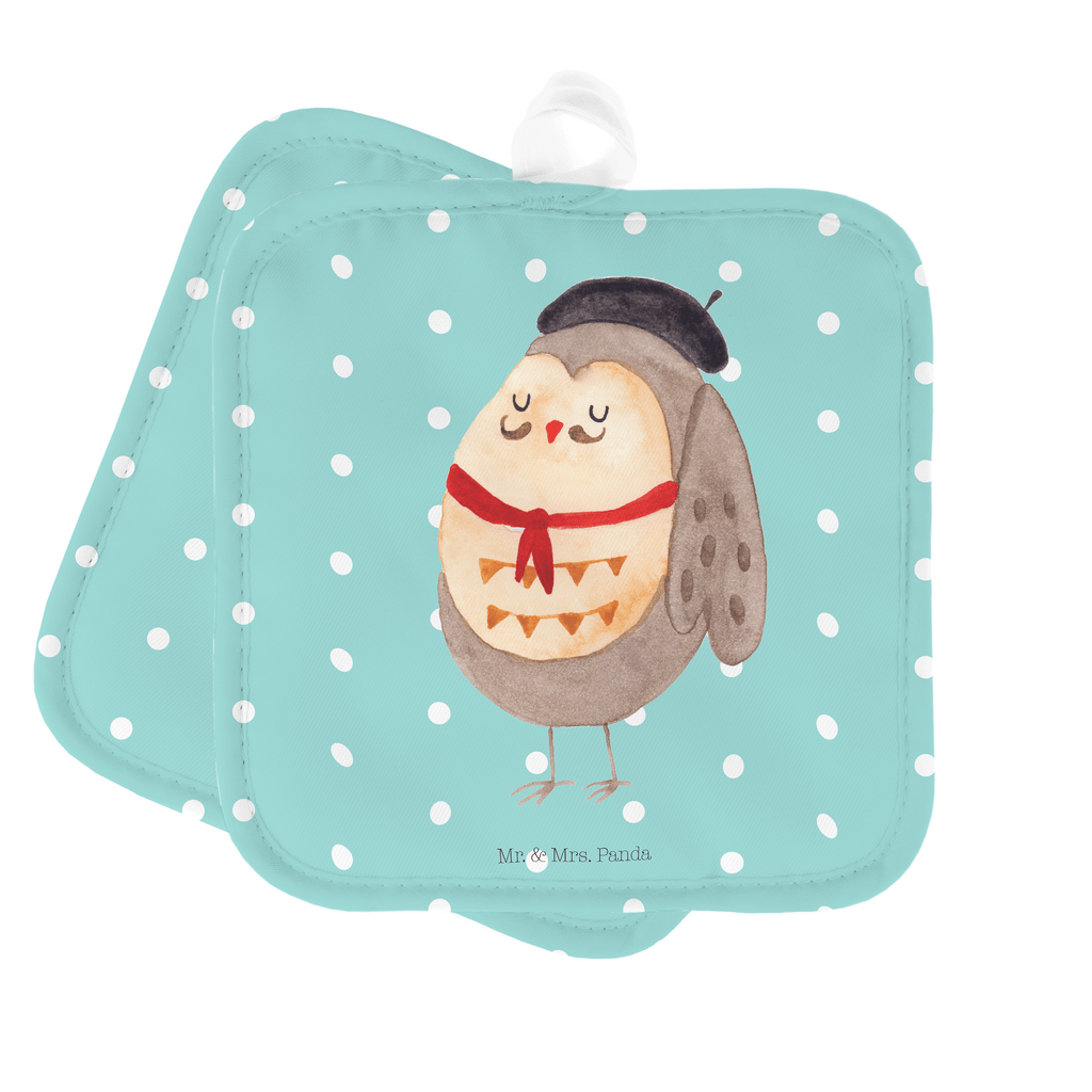 2er Set Topflappen  Eule Französisch Topflappen, Topfuntersetzer, Ofenhandschuh, Topflappen Set, Topflappen lustig, Topflappen mit Spruch, Eule, Eulen, Eule Deko, Owl, hibou, La vie est belle, das Leben ist schön, Spruch schön, Spruch Französisch, Frankreich