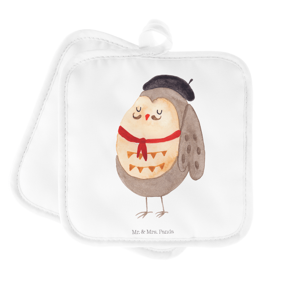 2er Set Topflappen  Eule Französisch Topflappen, Topfuntersetzer, Ofenhandschuh, Topflappen Set, Topflappen lustig, Topflappen mit Spruch, Eule, Eulen, Eule Deko, Owl, hibou, La vie est belle, das Leben ist schön, Spruch schön, Spruch Französisch, Frankreich