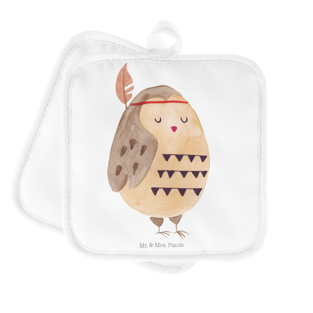 2er Set Topflappen  Eule Federschmuck Topflappen, Topfuntersetzer, Ofenhandschuh, Topflappen Set, Topflappen lustig, Topflappen mit Spruch, Eule, Eule Deko, Owl, Das Leben ist ein Abenteuer, Reisespruch, Federschmuck, Dekoration