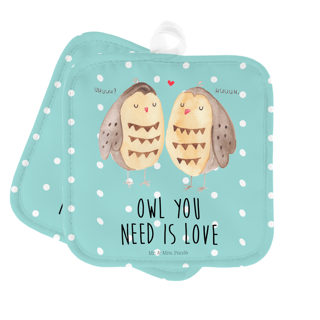 2er Set Topflappen  Eule Liebe Topflappen, Topfuntersetzer, Ofenhandschuh, Topflappen Set, Topflappen lustig, Topflappen mit Spruch, Eule, Eule Deko, Liebe, Hochzeit Spruch, Owl, All you need is love, Liebe Spruch, Freundin Geschenk, Freund, Wortspiel lustig