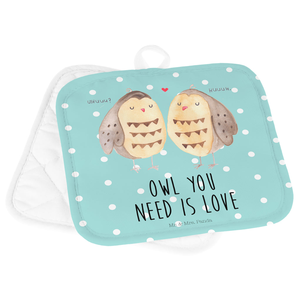 2er Set Topflappen  Eule Liebe Topflappen, Topfuntersetzer, Ofenhandschuh, Topflappen Set, Topflappen lustig, Topflappen mit Spruch, Eule, Eule Deko, Liebe, Hochzeit Spruch, Owl, All you need is love, Liebe Spruch, Freundin Geschenk, Freund, Wortspiel lustig