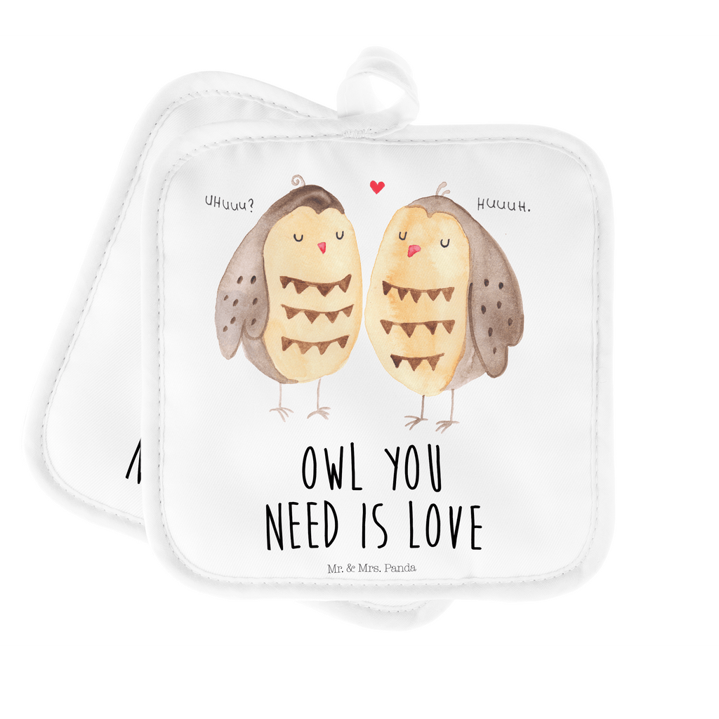 2er Set Topflappen  Eule Liebe Topflappen, Topfuntersetzer, Ofenhandschuh, Topflappen Set, Topflappen lustig, Topflappen mit Spruch, Eule, Eule Deko, Liebe, Hochzeit Spruch, Owl, All you need is love, Liebe Spruch, Freundin Geschenk, Freund, Wortspiel lustig