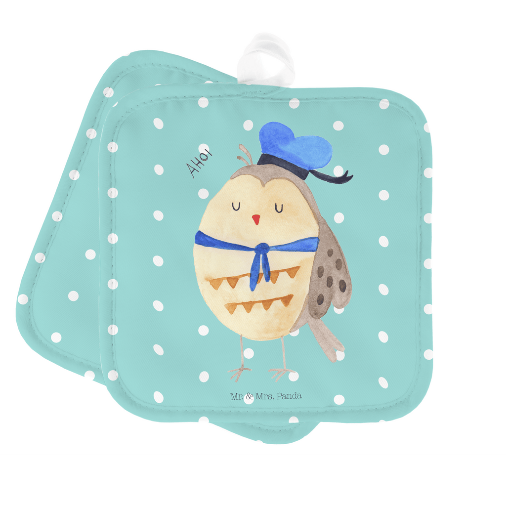 2er Set Topflappen  Eule Matrosen Topflappen, Topfuntersetzer, Ofenhandschuh, Topflappen Set, Topflappen lustig, Topflappen mit Spruch, Eule, Eule Spruch, Eule Deko, Owl, Wortspiel lustig, Matrose, Freundin, Ehe, Seefahrer, Heimathafen, Hochzeitstag Geschenk