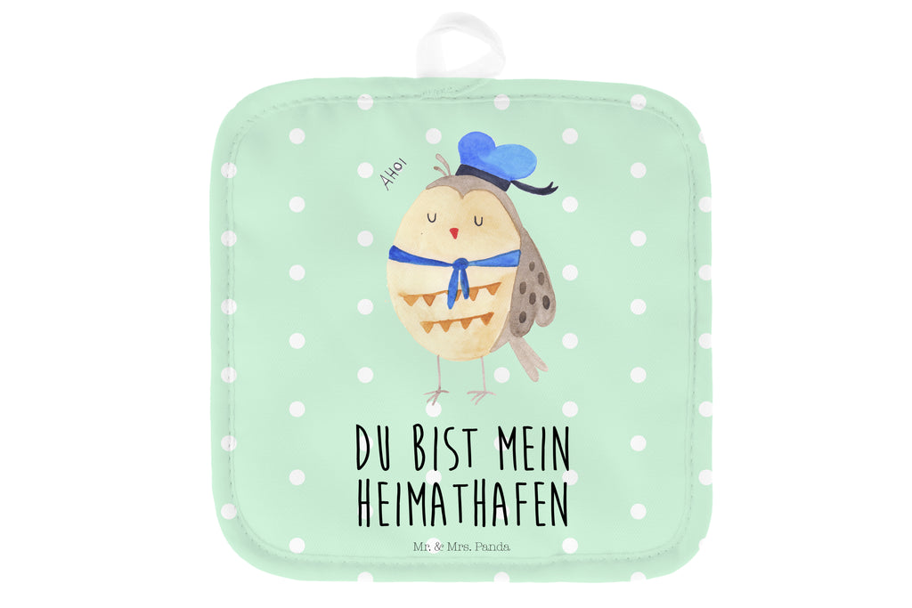 2er Set Topflappen  Eule Matrosen Topflappen, Topfuntersetzer, Ofenhandschuh, Topflappen Set, Topflappen lustig, Topflappen mit Spruch, Eule, Eule Spruch, Eule Deko, Owl, Wortspiel lustig, Matrose, Freundin, Ehe, Seefahrer, Heimathafen, Hochzeitstag Geschenk