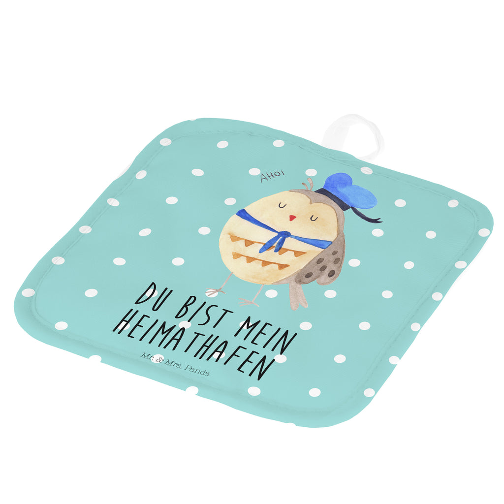 2er Set Topflappen  Eule Matrosen Topflappen, Topfuntersetzer, Ofenhandschuh, Topflappen Set, Topflappen lustig, Topflappen mit Spruch, Eule, Eule Spruch, Eule Deko, Owl, Wortspiel lustig, Matrose, Freundin, Ehe, Seefahrer, Heimathafen, Hochzeitstag Geschenk